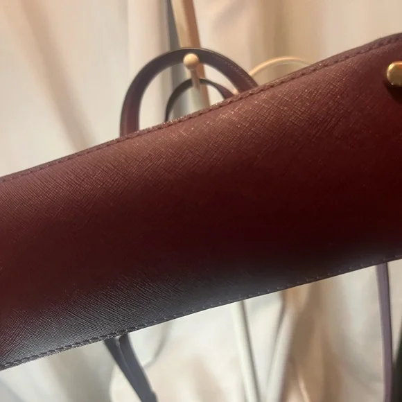 Kate Spade Maroon Cameron Street Lucie Perforated Tote Bag - Picture 4 of 11